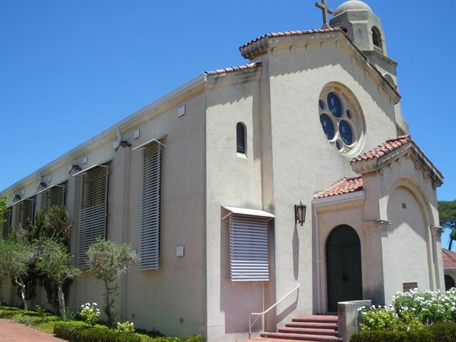 Front Corner View of Church